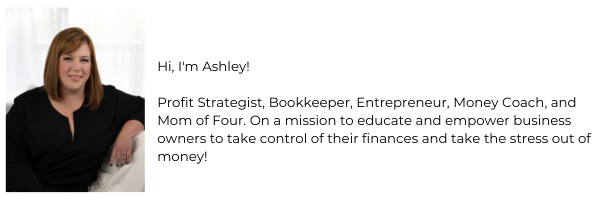 ashley schlaefli, inspired founder, financial coach, quickbooks bookkeeping help. 