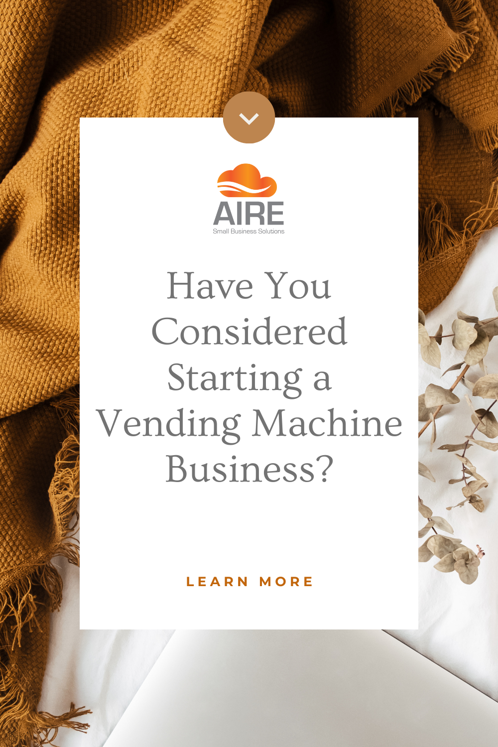 Have you considered starting a vending machine business