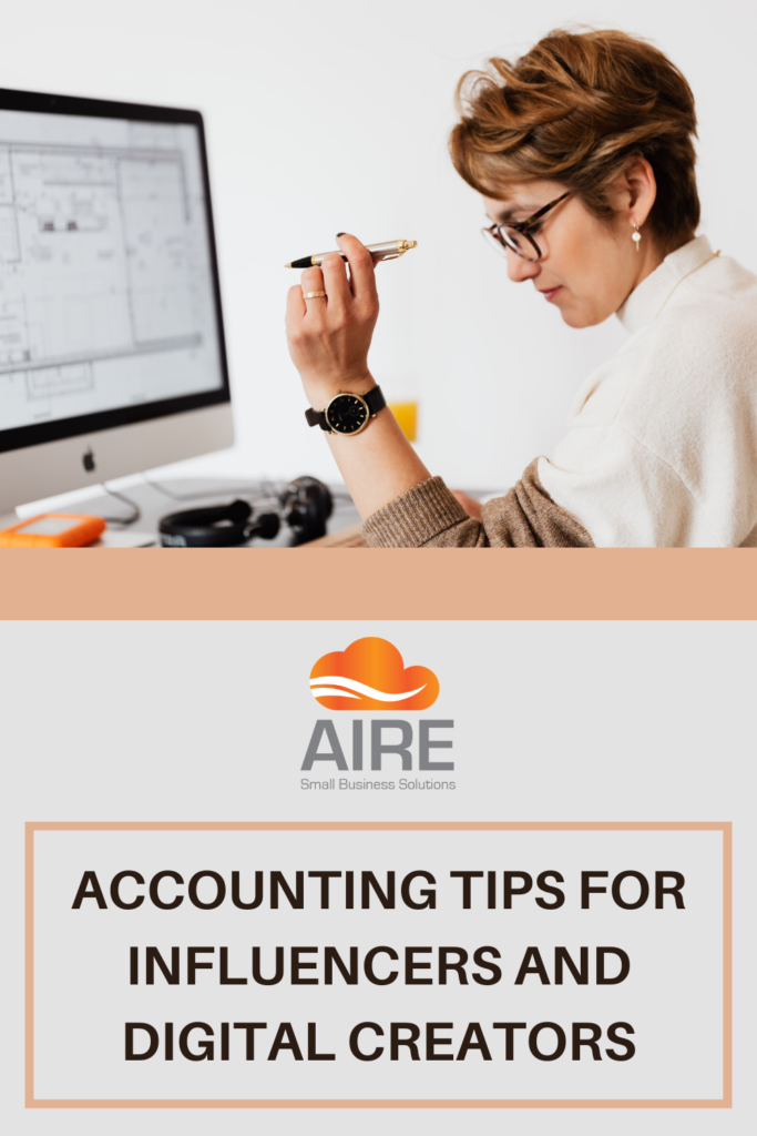 Accounting tips for influencers and digital creators 