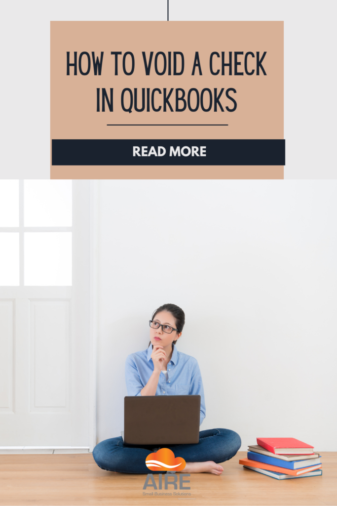 How to void a check in quickbooks